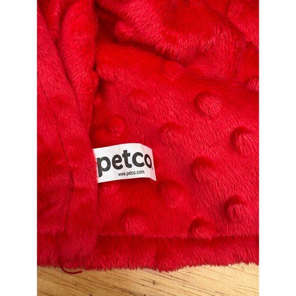 Petco Red Plush Dog Baby Lovey Blanket Heart Print Ears & Paws Squeaker Toy - Picture 9 of 9